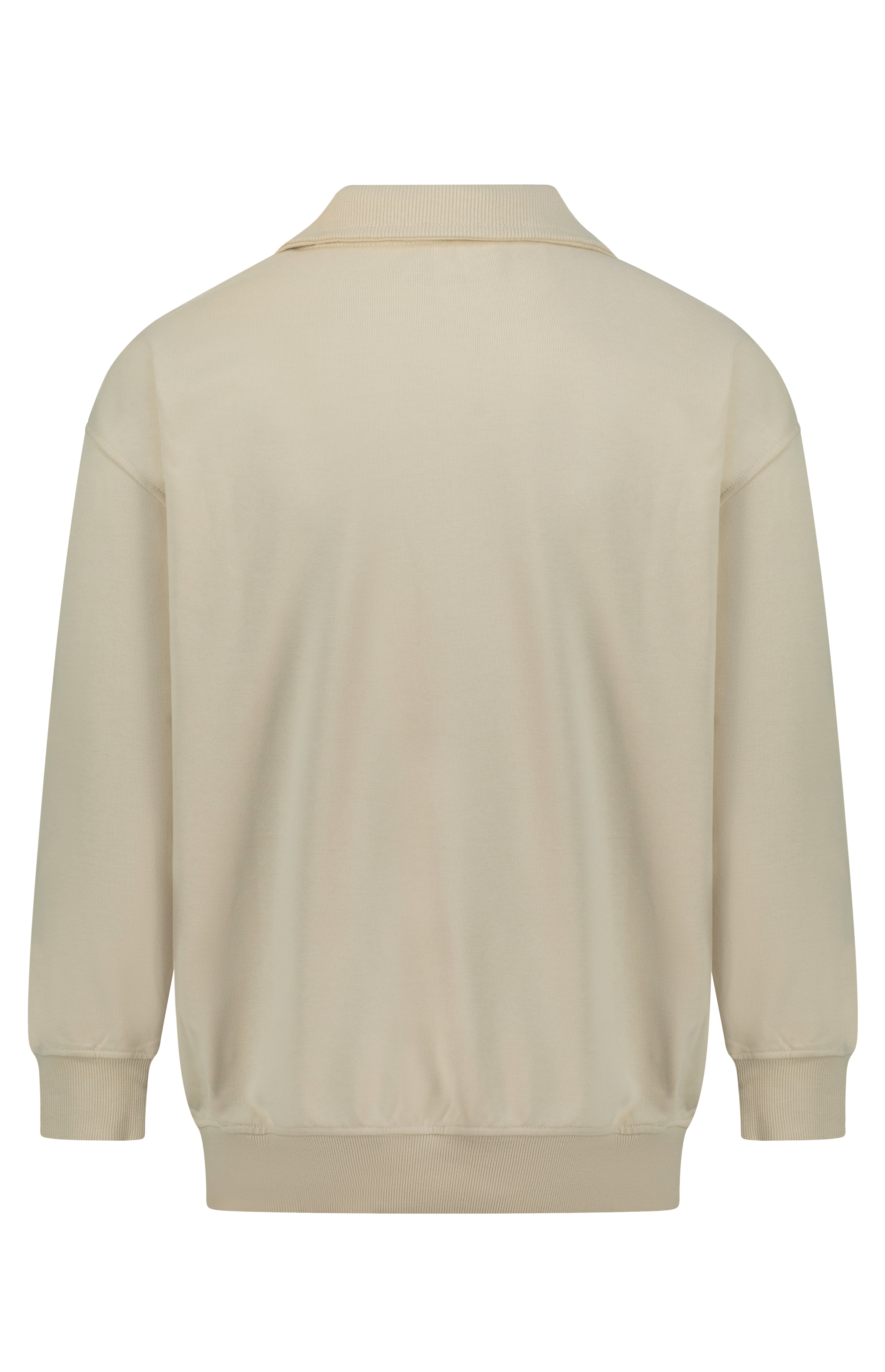 Beige sweater on a white background