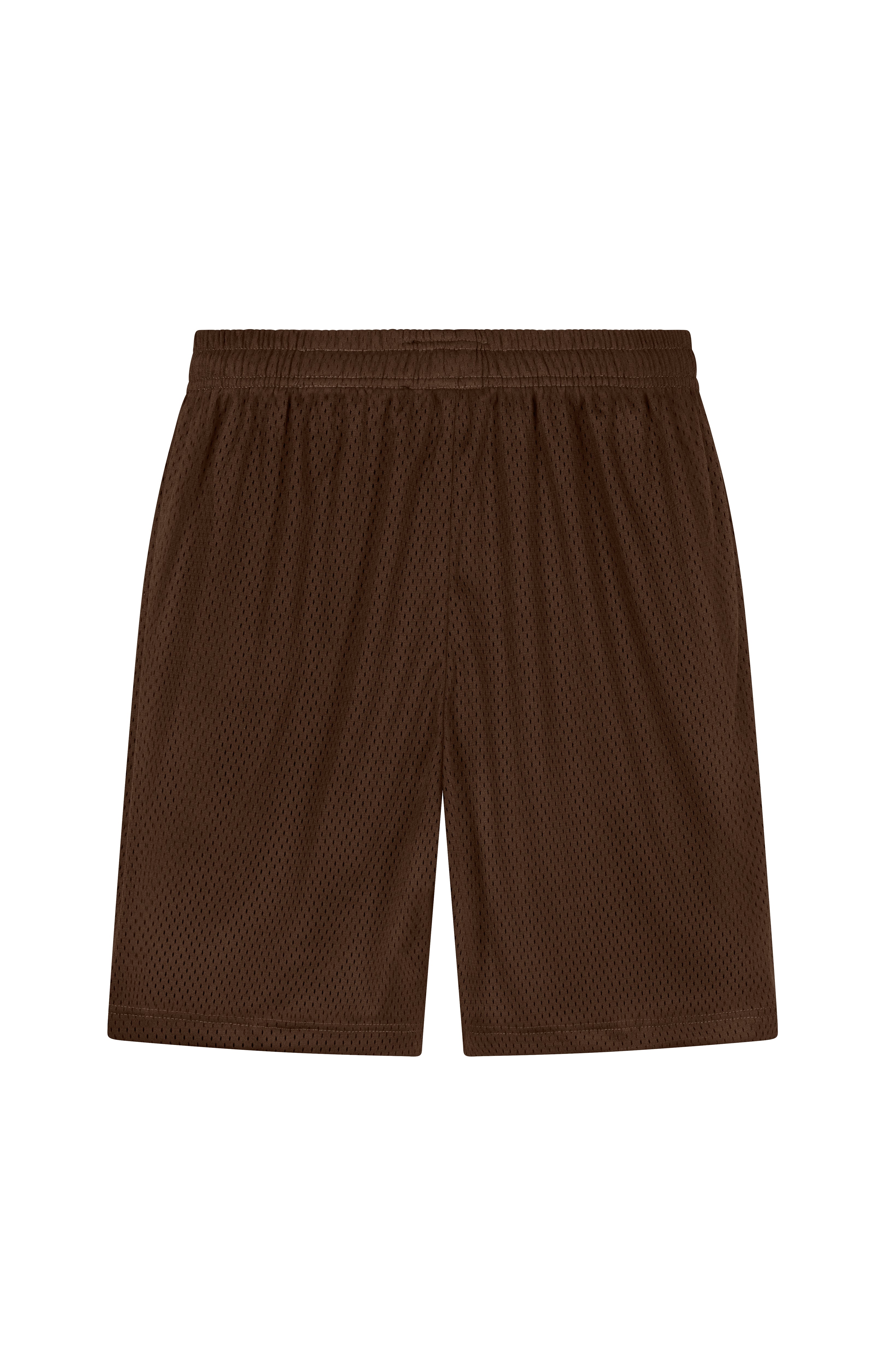 Brown shorts on a white background